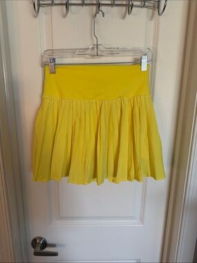 all in motion Yellow Pleated Athletic Skort